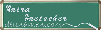 Maira Haetscher Visitenkarte